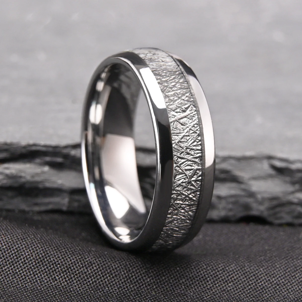 Hochzeit verlobung ringe bague femme luxe bijoux femmes wolfram ring joyeria anillos hombre zubehör schmuck parejas anillo – Detail 5