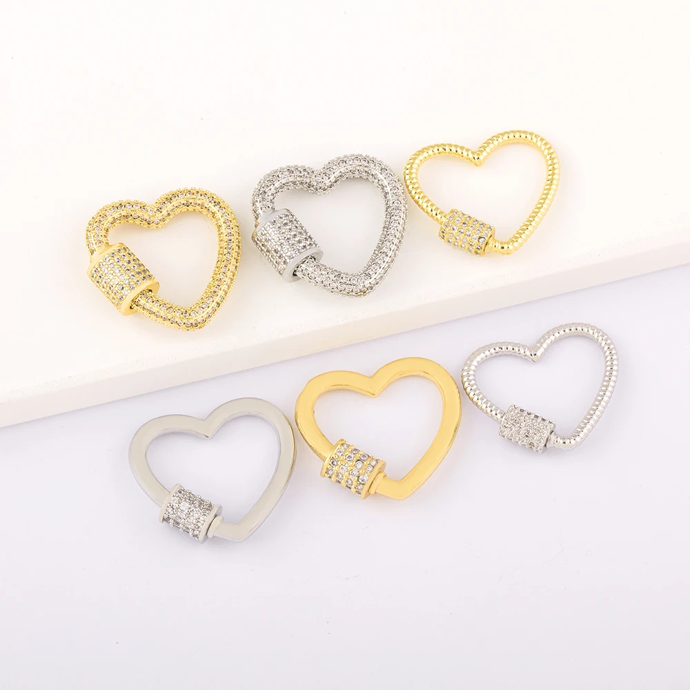 Star Lightning Heart Cross Shape Carabiner Lock Connector Keychain Handmade Pendant DIY Neckalce Bracelet Earrings Accessories