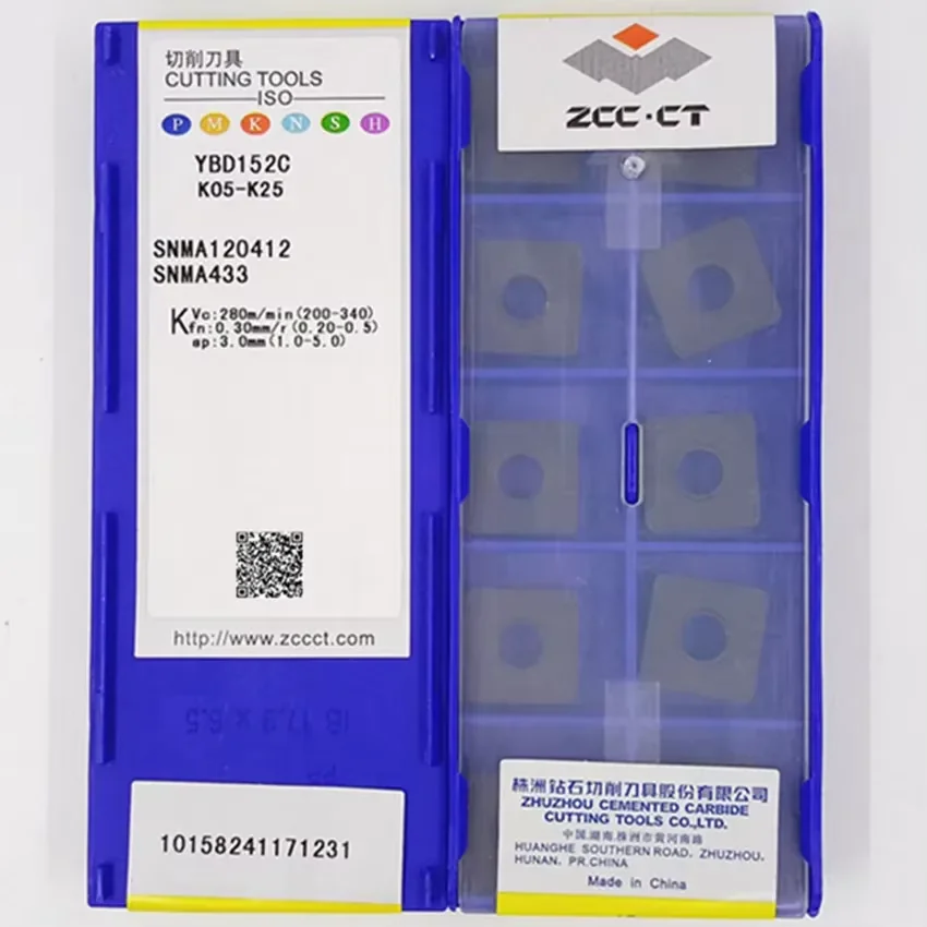 

ZCC SNMA120408 SNMA120416 SNMA150612 SNMA190612 SNMA190616 YBD102 YBD152 ZCC.CT 100% Original Carbide Inserts CNC Turning Tool