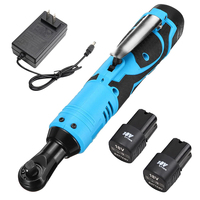 18V Impact Wrench Cordless Rechargeable Electric Wrench 3/8 Inch Right Angle Ratchet Wrenches Impact Driver Power Tools