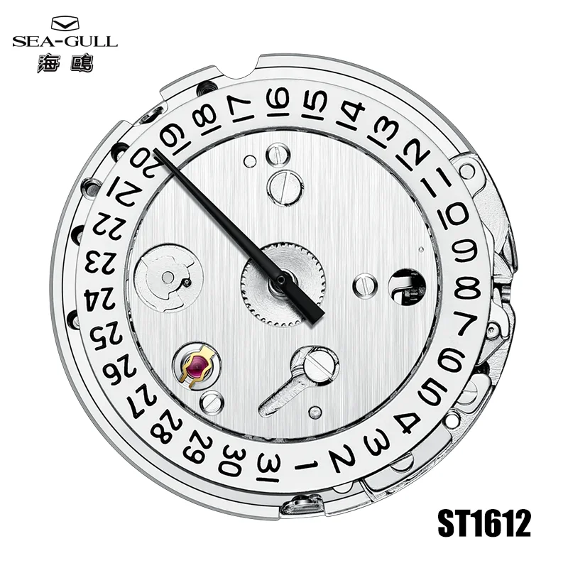 

Segull ST1612 Automatic Movement Single Calendar Three-Position Adjustment 21Jewels Frequency 21600 Reserve 40H Watch Accessorie