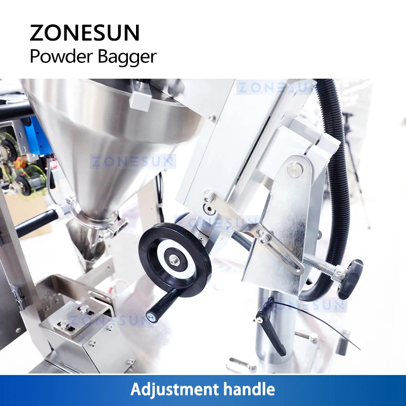 ZONESUN  Powder Bag Filling Sealing Machine Automatic Pouch Sachet 1-100g Spices Milk Coffee Pepper Flour Packaging ZS-FM61