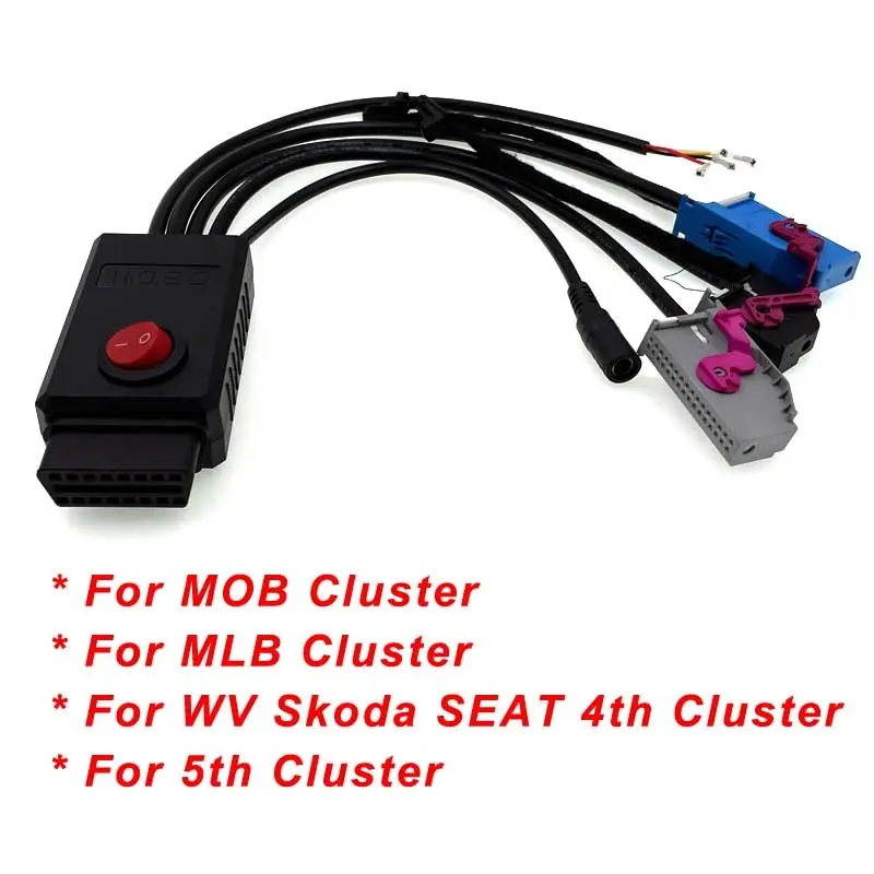 MQB Cluster 12V Power Cable 4th ID48 Key Program Cable 5th Cluster Cable MQB NEC35XX Cable MQB48 Instrument Cable Fit VVDI2 CGDI