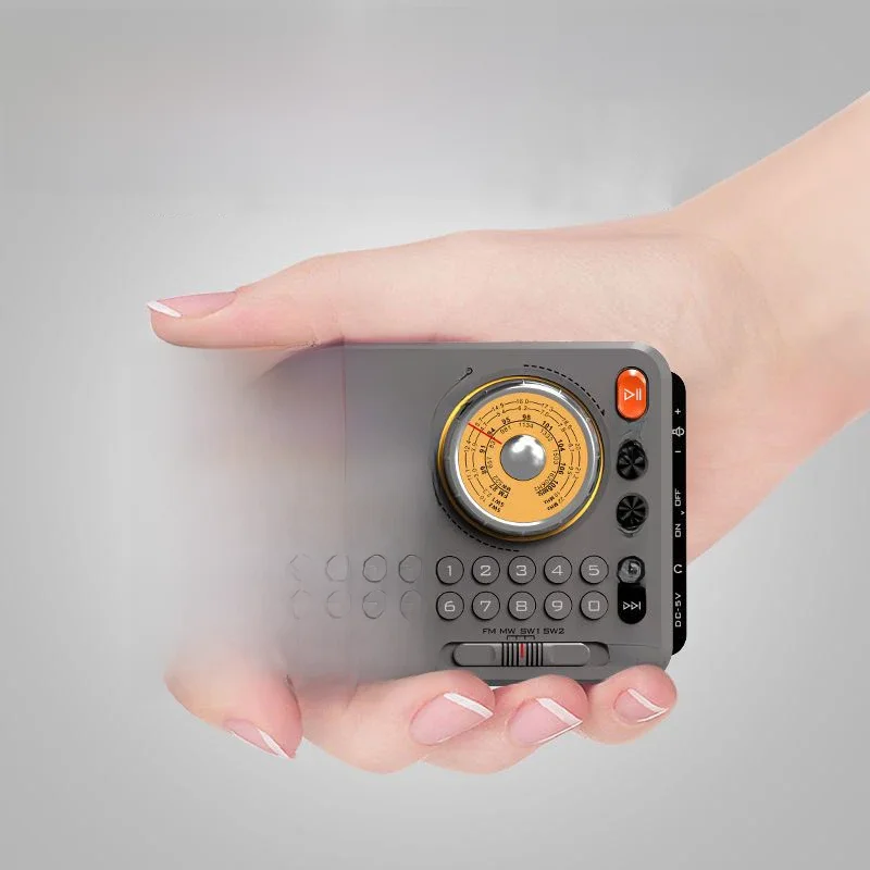 Tragbare fm/mw/sw radios handheld hoch empfindlicher wiederauf ladbarer radio empfänger tf karte