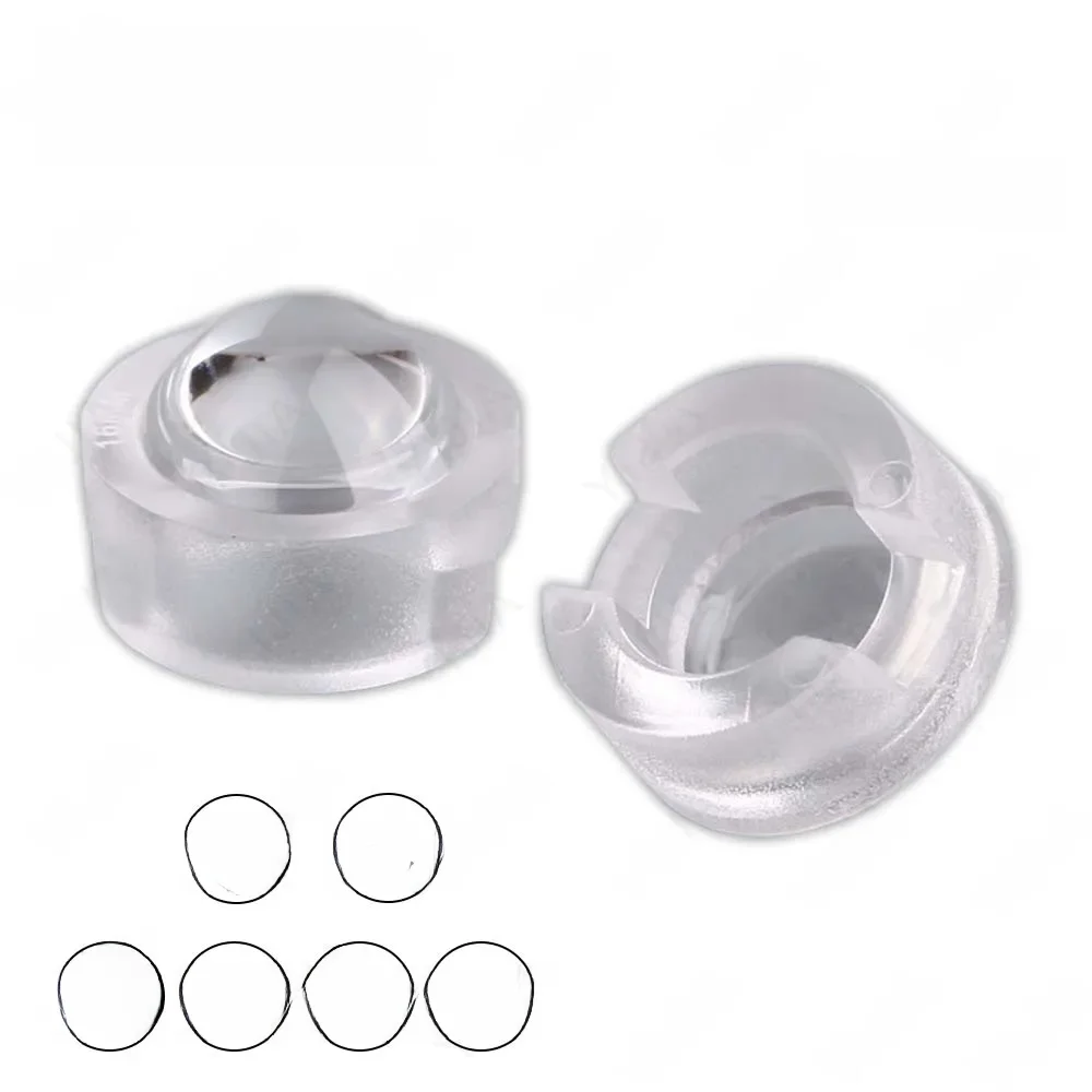 Lentille LED 13MM 1W 3W 5W, lampe haute puissance, 15 30 45 60 90 100 degrés PMMA, Surface lisse avec support pour Surveillance infrarouge CCTV