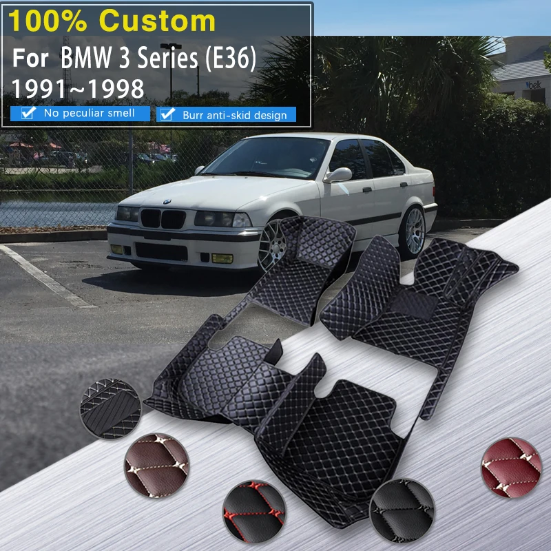 

Car Trunk Floor Mat For BMW 3 Series E36 1991~1998 Carpet Waterproof Pad Car Interior Part Alfombrillas Car Mats Car Accessories