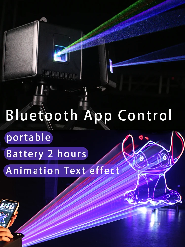 Lumière laser cancers de Noël, éclairage intérieur, DJ Chang Party, Bluetooth, contrôlable par application