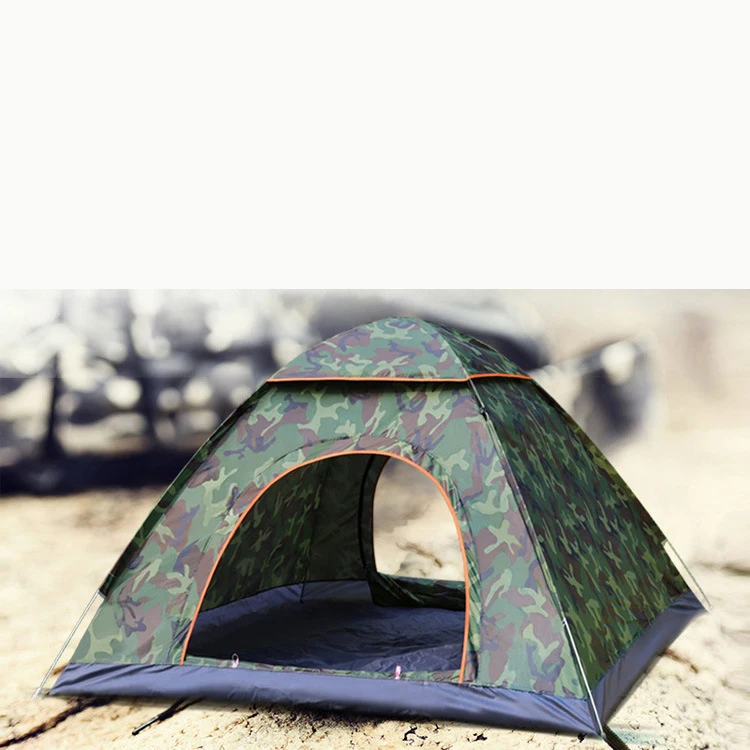 Camping Outdoor One-touch Automatic Pop-up Tent 2-3-person Two-door Tent Shade Camping Climbers Fishing