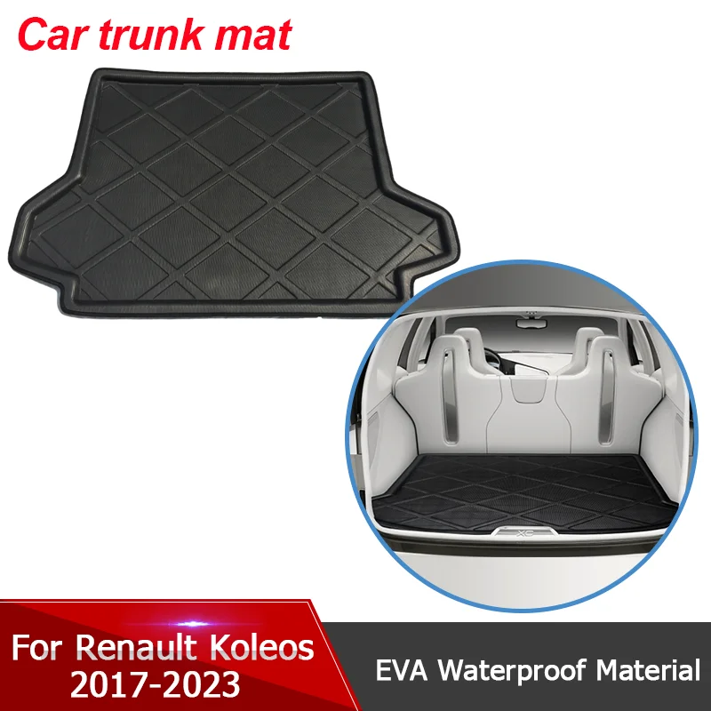 

for Renault Koleos Samsung QM6 HC MK2 2017~2023 Car Trunk Mats Storage Pad Easy Clean Rear Cargo Tray Trunk Mat Rear Accessories