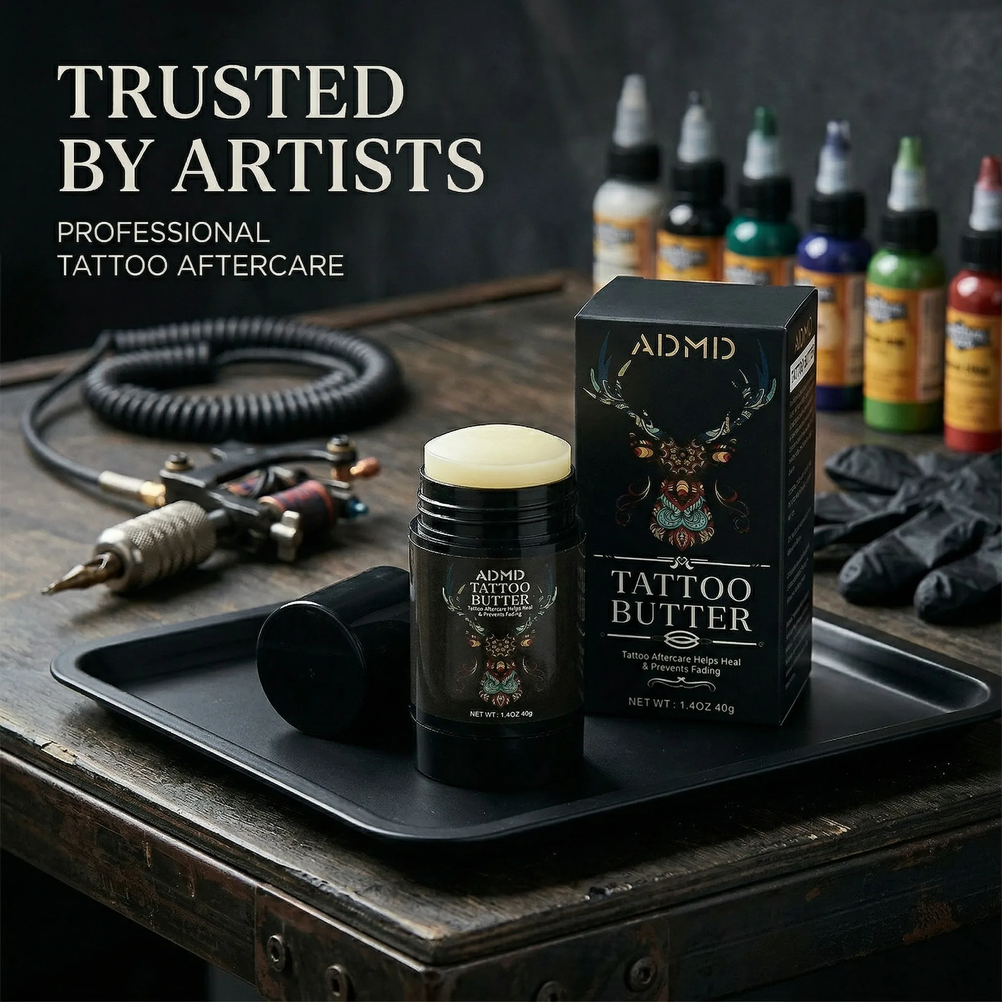 

Tattoo Care Stick Nourishing Color-Protecting Balm Hydrating Anti-Fading Long-Lasting Color Vibrancy For Tattoos And Embroidery