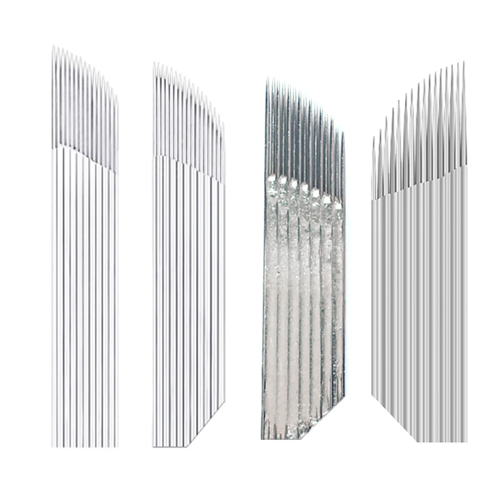 

29Pcs Disposable Eyebrow Microblading Needles Lip Tattooing Microblades Permanent Makeup Blades