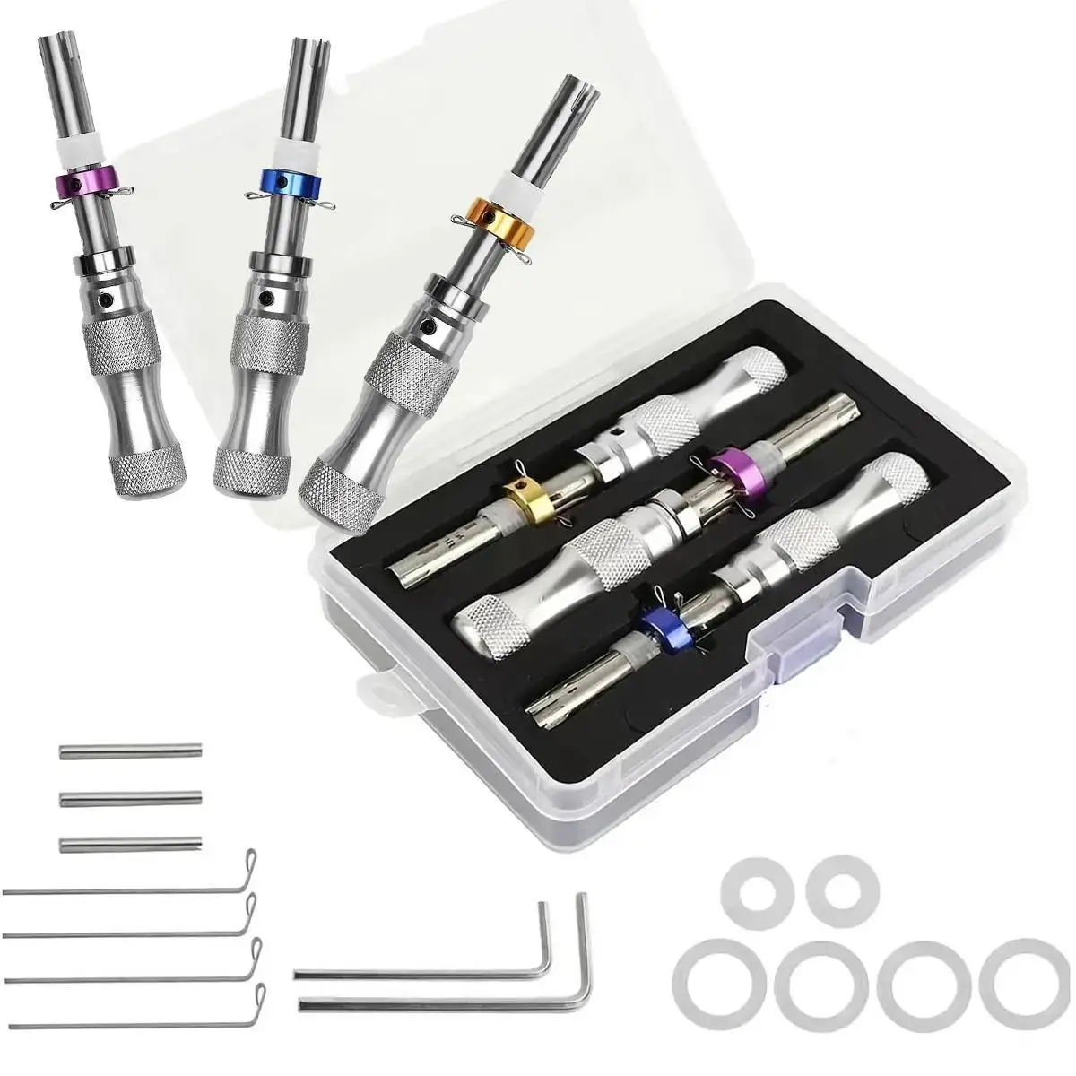 Stainless Steel Tubular Wrench Tool with Strong Handle, Tighten & Loosen Car Repair Tools, Suitable for Home Seal Sleeve Screwdriver