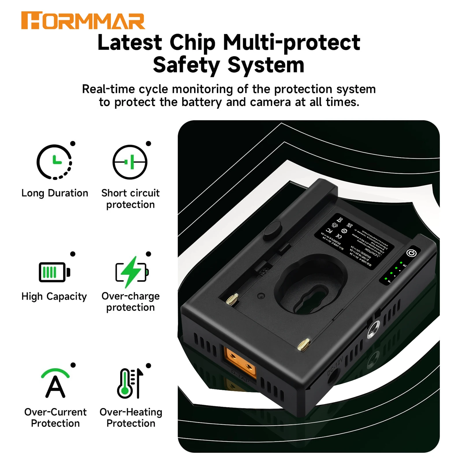 NP-F Batterieladegerät Batterieadapterplatte Kaltplattenadapter 1/4 Zoll für NP-F550 F750 F970 für BMPCC 4K 6K DSLR ILDC – Detail 3