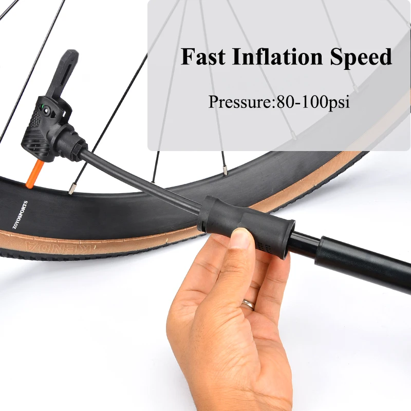 Mini Bike Pump Aluminum Alloy Bicycle Hand Air Pump Tire Inflator Schrader Presta Valve MTB Road Cycling Pump