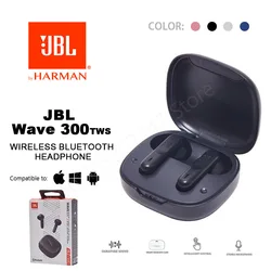 JBL Wave 300TWS True Wireless Bluetooth Earbuds In-Ear Earphones Bass Sound Sports Bluetooth Earbud JBL W300 Built-in Mic