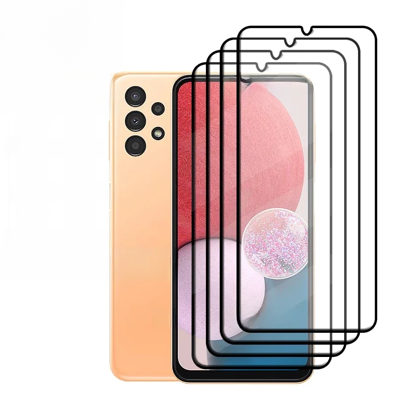 1/2/3/4PCS Dla Samsung A13 Szkło Samsung Galaxy A13 Szkło hartowane Pełna osłona Klej 9H HD Screen Protector Samsung A13 — zdjęcie produktu 7