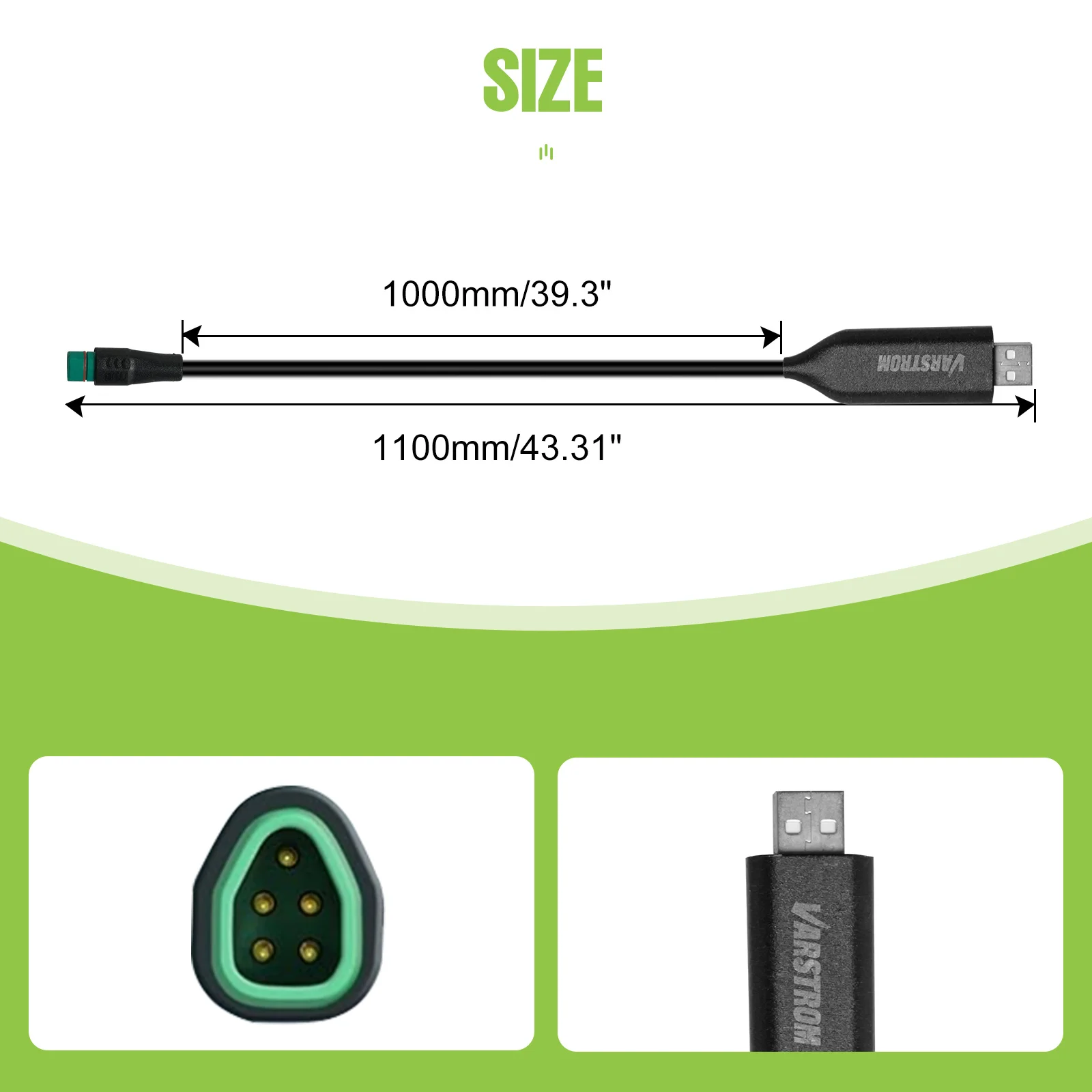 Bafang USB-CAN-Programmierkabel mit 100 Zentimeter Länge für das Bafang CAN BUS Mittelmotor-Kit BBS01B BBS02B BBSHD eBike-Motor programmiertes Kabel zur Geschwindigkeitsbegrenzung des PAS-Systems – Detail 6