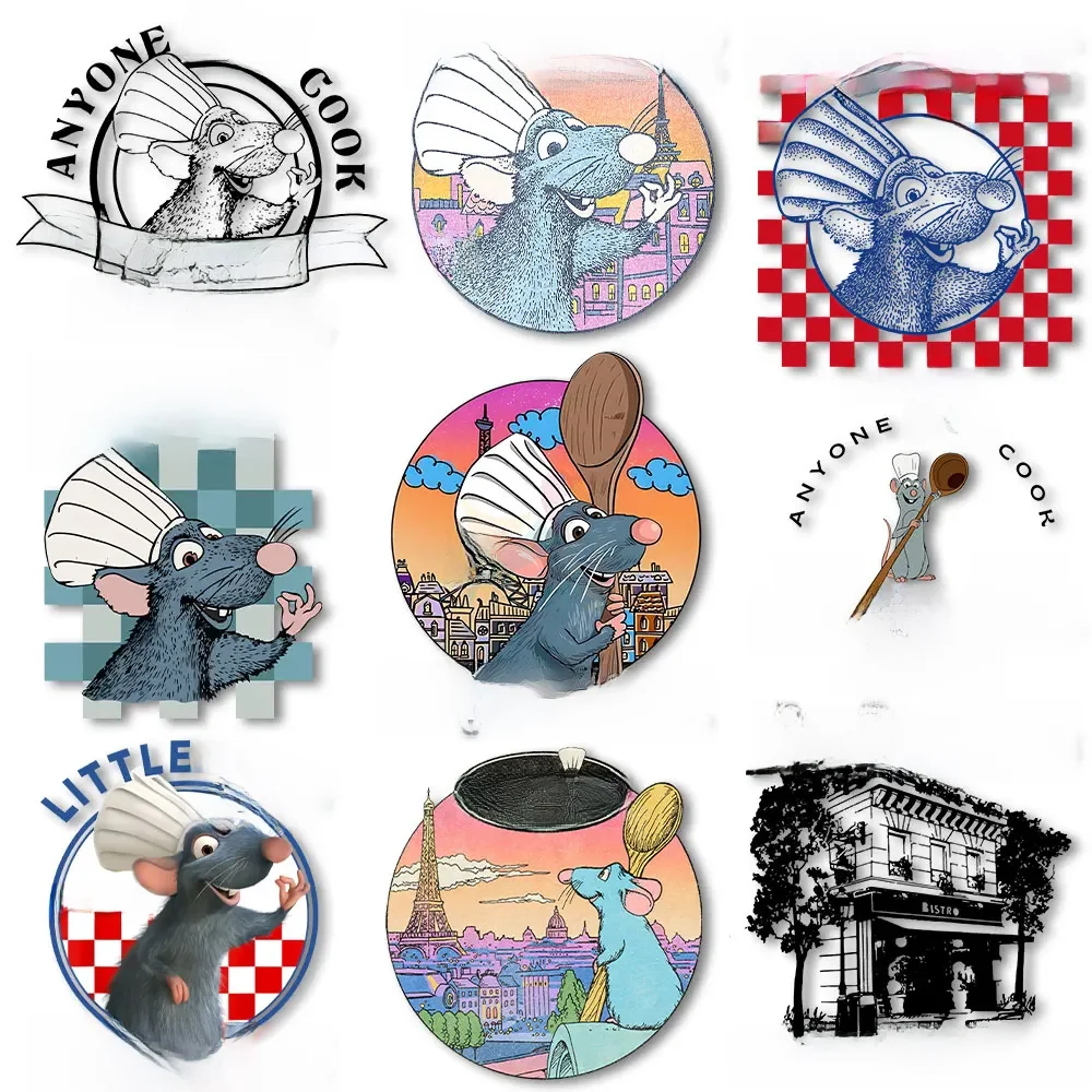 La. Ratatouille Cooker Fer sur Autocollants Impressions de Transfers Thermiques pour T-shirts Patchs sur Vêtements