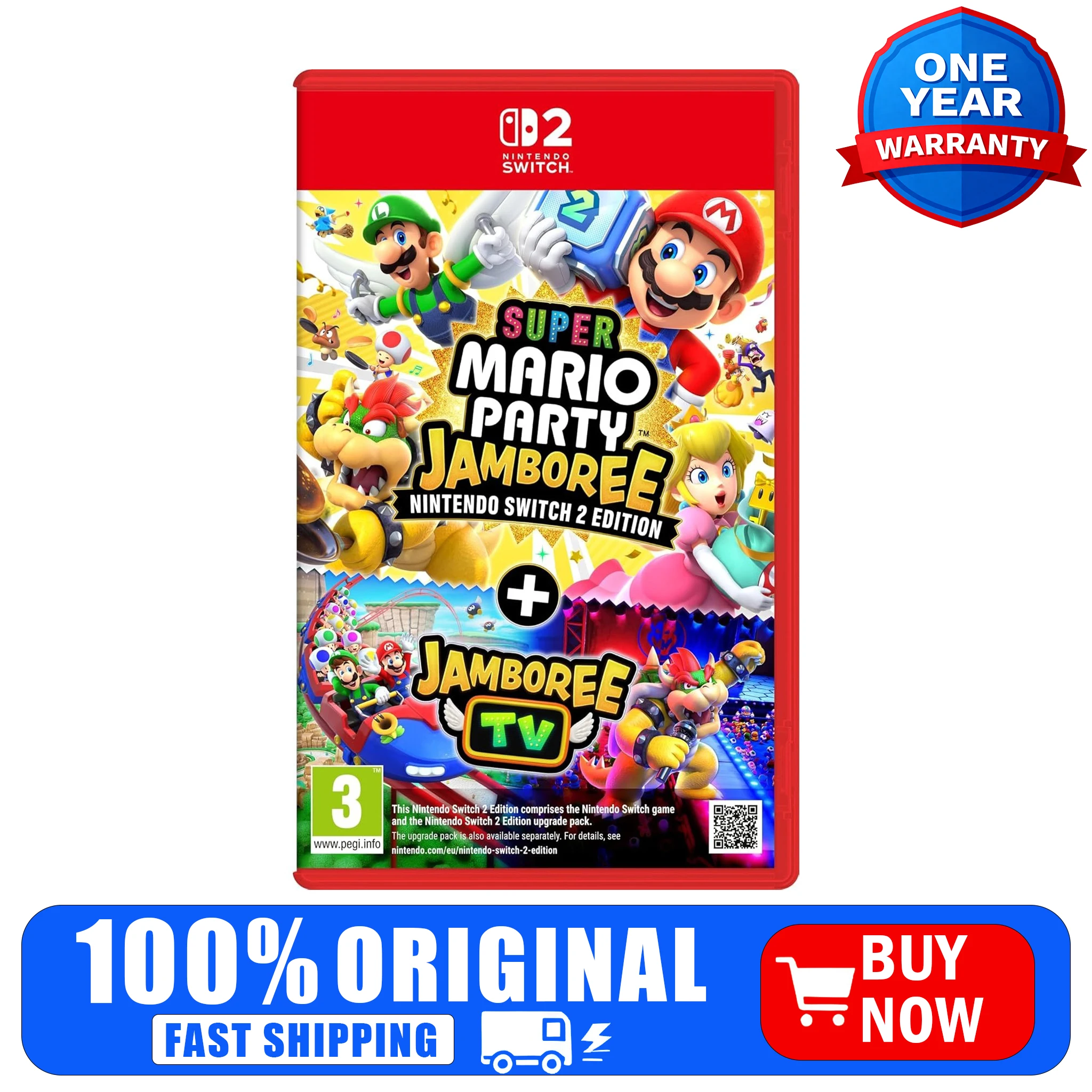 

Super Mario Party Jamboree + Jamboree TV (Nintendo Switch 2 Edition) - Гонконгская версия
