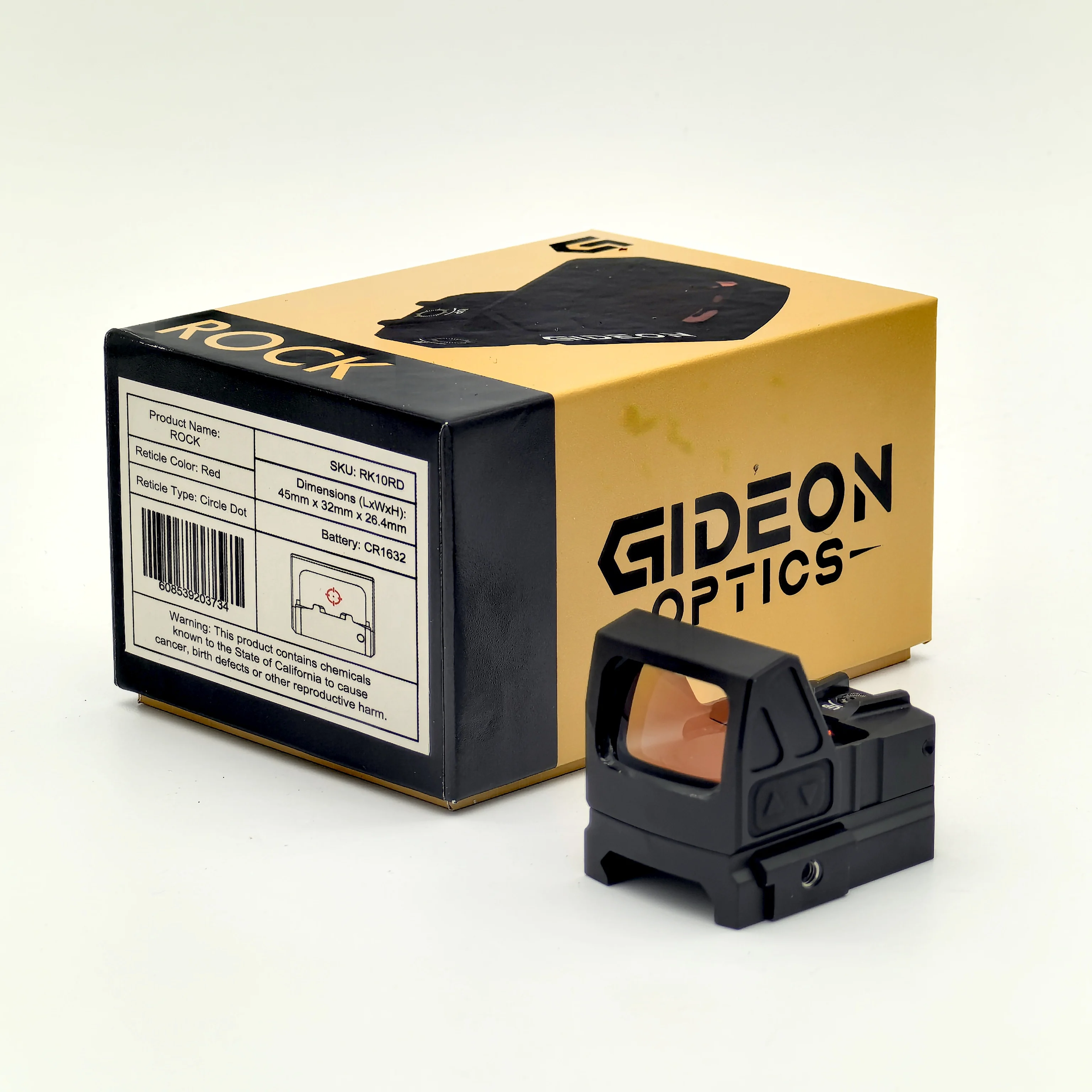 Gideon Rock 3MOA Red Dot Sight, Featuring Shake Awake Function, RM* Mount, Green Circle Dot Reticle for Hunting
