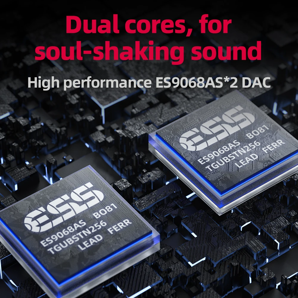 FiiO 데스크탑 헤드폰 앰프, USB ES9068AS * 2 DAC, 블루투스 하이파이 오디오 THX AAA 788 + LDAC DSD512, K9