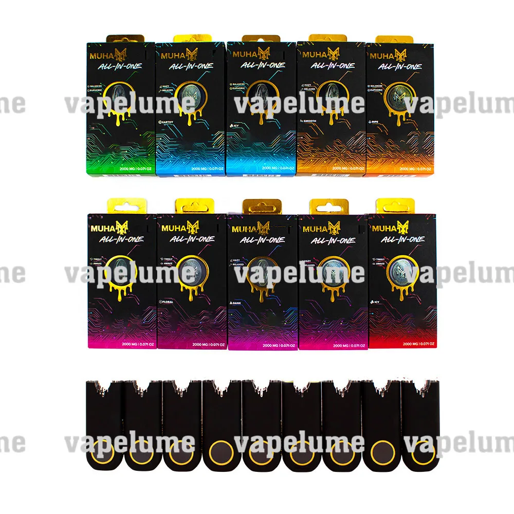 2ml Muha Empty Disposable Vapes Electronic Cigarette Gen 3 Rechargeable Vape Mod Screen Child Proof Lock Packaging E-cigarettes view 2