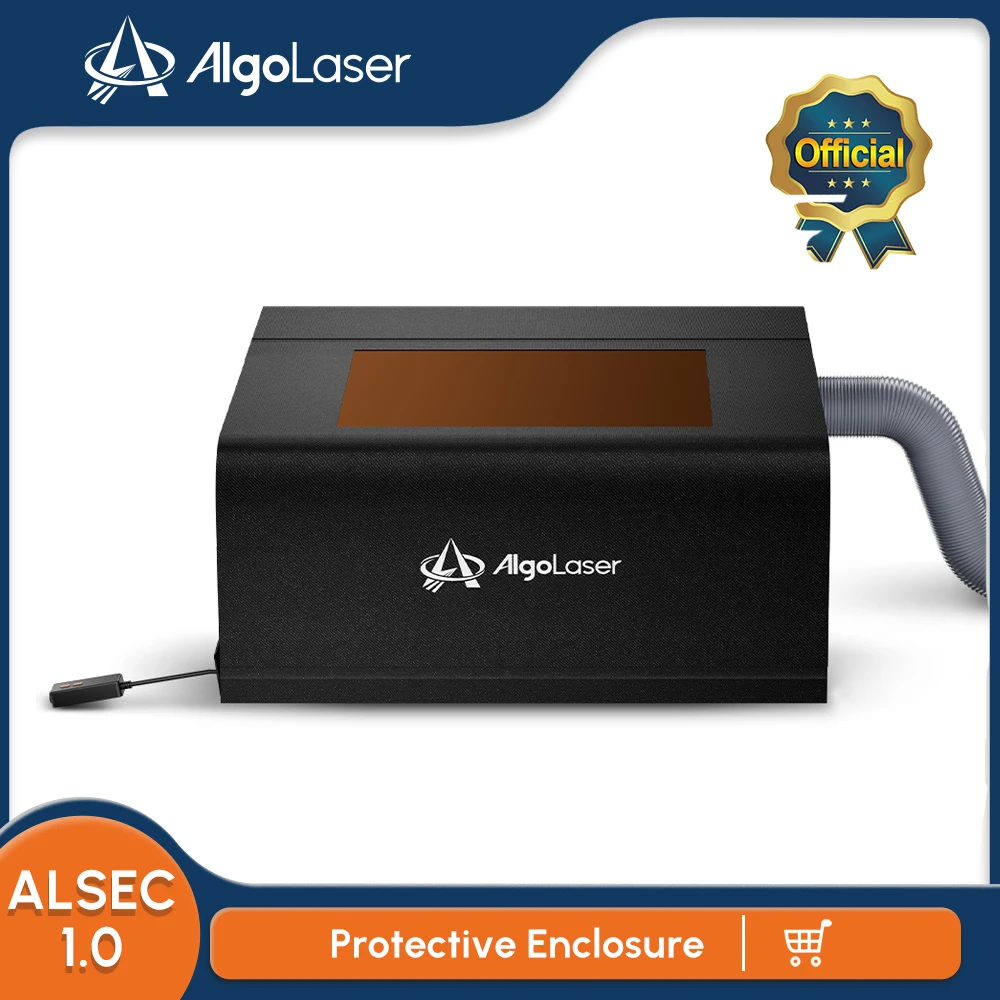 AlgoLaser Laser Engraver Enclosure Dustproof Laser Cutter Protective Cover with Fan and Pipe for Most Laser Engraver Cutter