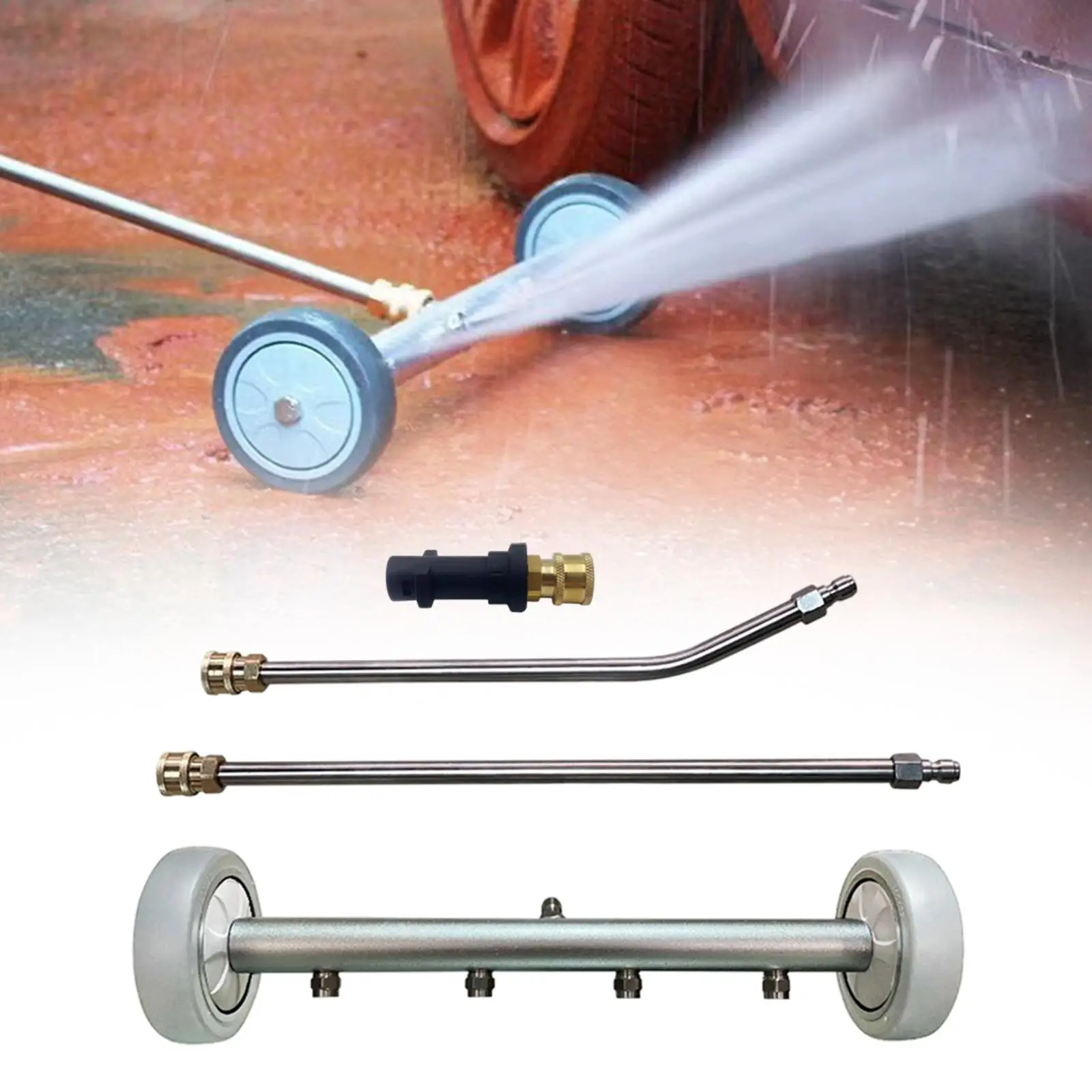 

Набор из 3-х щеток для чистки днища автомобиля: двухфункциональная водная щетка-метла для дорог и практичный универсальный очиститель для шасси