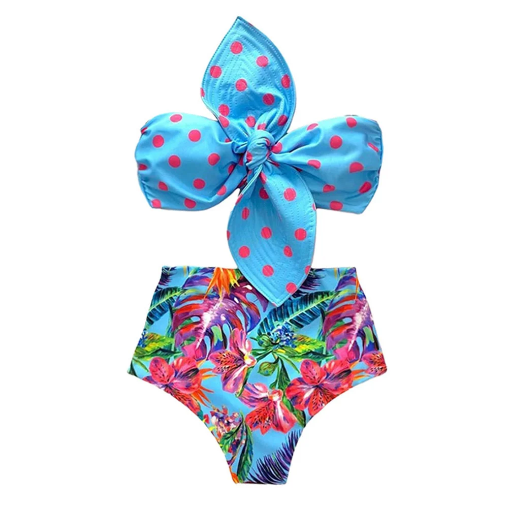 

Swimwear Women 2022 New Fashion Floral Print Bikini Set with Skirt Summer Holiday Beach Dress High Waist Designer Swimsuit