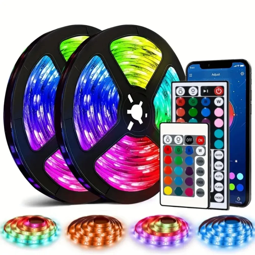 LED Strip Lights RGB 2835 5V 1M-20M,RGB APP Control Color Changing Lights Led Strip Music Sync, Color Changing for Party Home