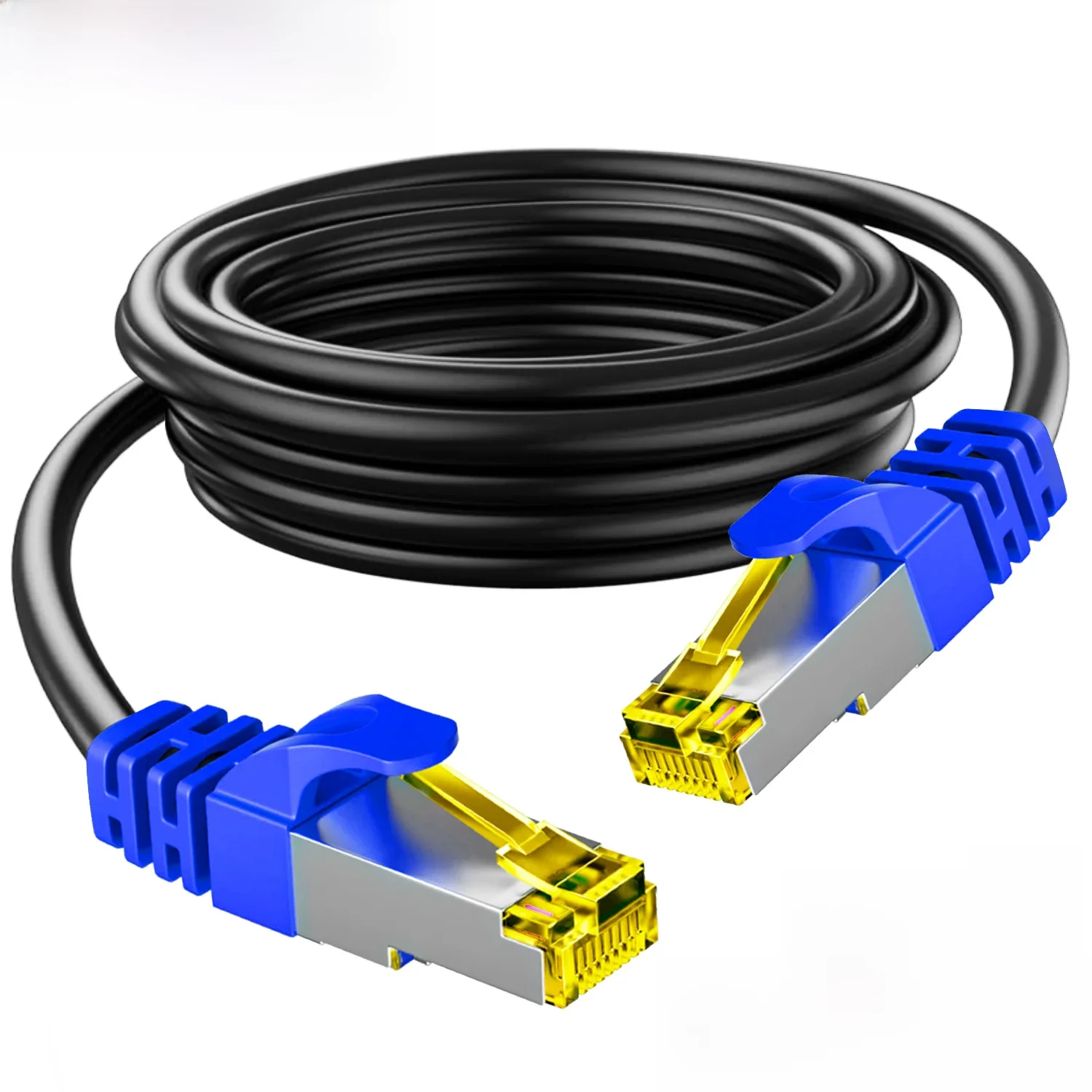 Kot 8 kabel Ethernet 40Gbps 2000MHz SFTP zewnętrzny i wewnętrzny RJ45 z dużą prędkością ekranowany sieć internetowa kabel krosowy przewód Lan Cat8 — zdjęcie 2