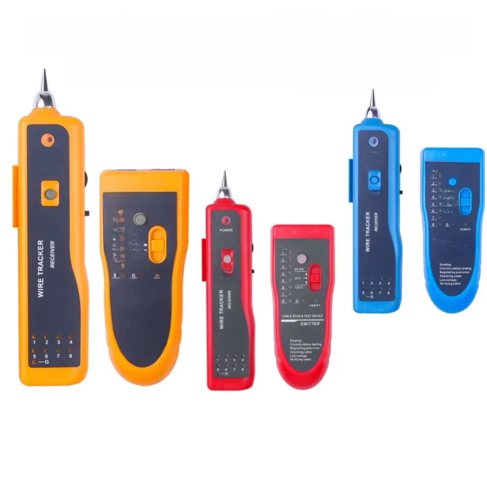 Tester kabla sieciowego LAN dla STP UTP Cat5 Cat6 RJ45 RJ11 wykrywacz linii wykrywacz kabli telefonicznych diagnozowania zestawu narzędzi tonowych — zdjęcie 2