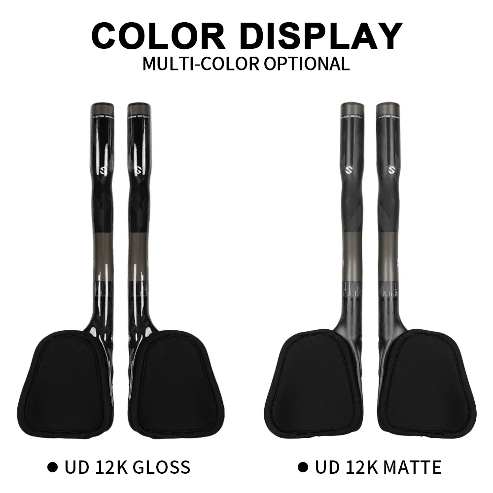 مقود دراجة طريق خفيف للغاية ، مقود TT كامل الكربون ، قضيب مقبض ممتد ، بار راحة ،