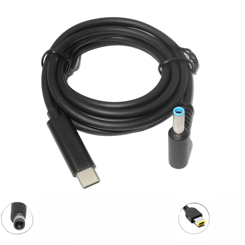 Kabel USB C PD do ładowania typu C na DC Uniwersalny konwerter zasilacza do laptopów Lenovo Asus Dell Hp Acer Samsung LG — zdjęcie 2