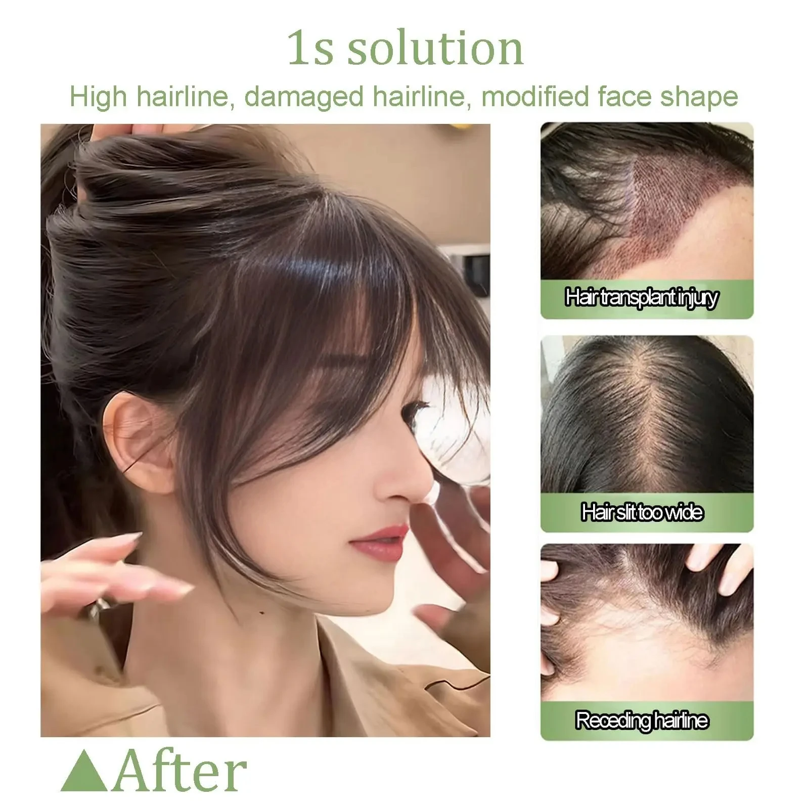Hair Bangs With Sideburns Human Hair Clip In Hair Extensions Hair Styling Tools Human Hair Natural Hairpiece Women Clip In Bang