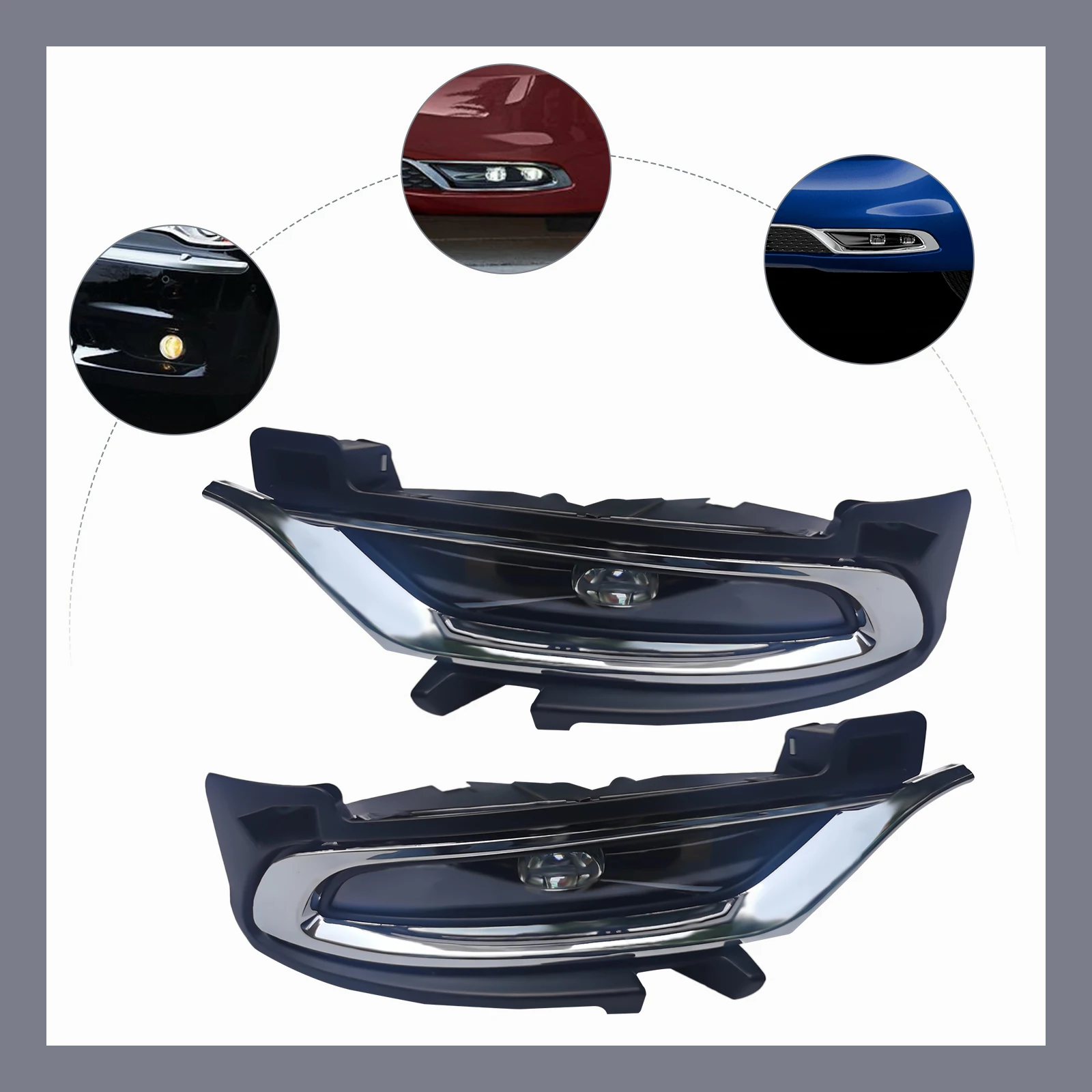 

Bright LED Fog Light Kit for Chrysler 300 2015-2021, Direct Fit & Waterproof for Safe Driving