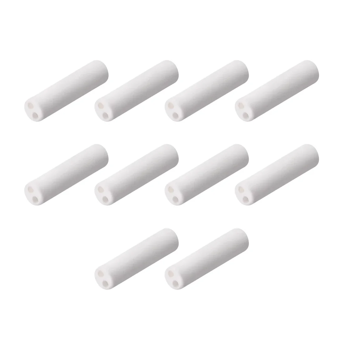 10 sztuk 1mmDia ceramiczna rura izolacyjna podwójny otwór tuleja porcelanowa rura izolacyjna rura ochronna termopary dla elementu grzejnego — zdjęcie 2