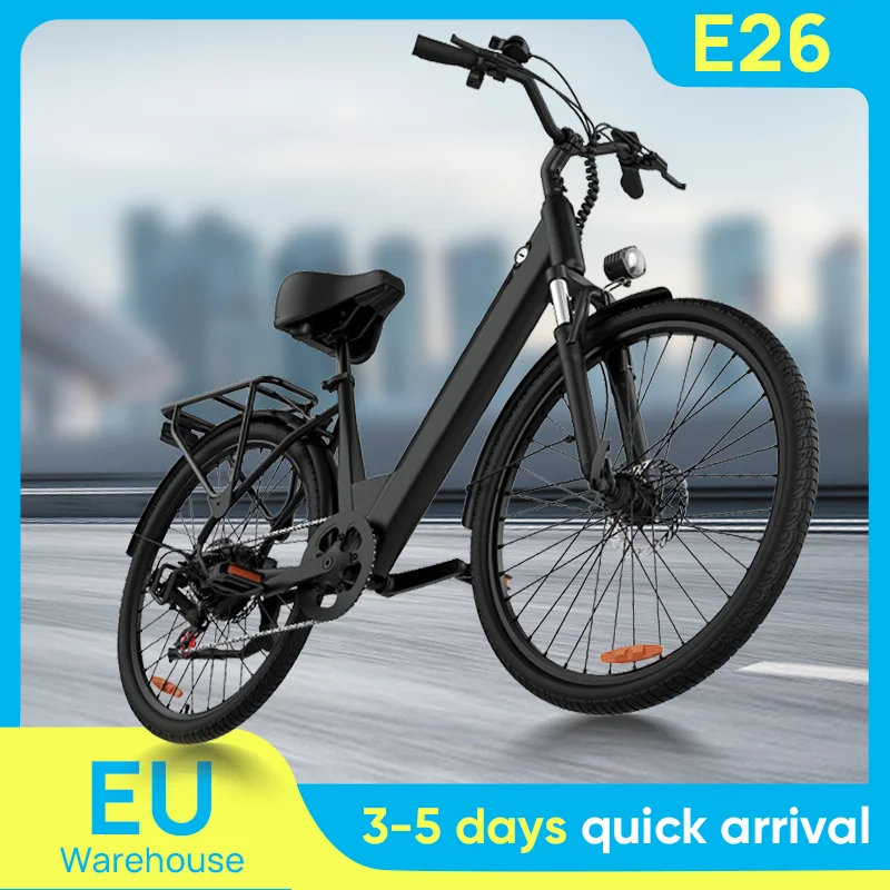Urlife 750W E-Bike Commuter 26x2" Neumáticos 48V 10.4Ah Pantalla LCD extraíble Velocidad 7 velocidades Frenos de disco… — oferta en AliExpress