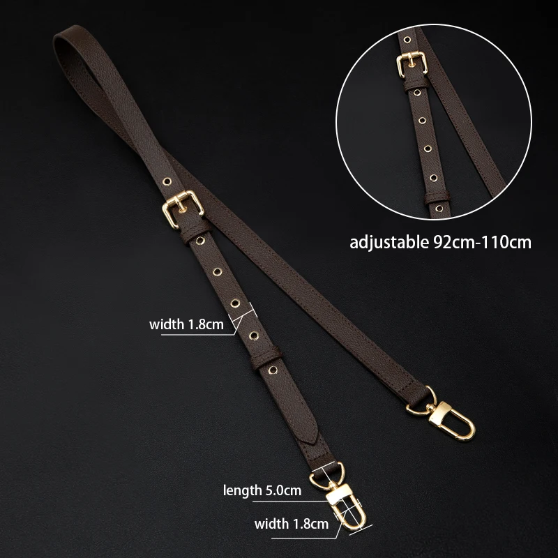 WUTA Bag Straps For LV Metis Bags Shoulder Strap 100% Genuine Leather Handbag Replacement Crossbody Adjustable Bag Accessories