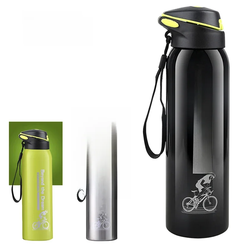 AliExpress NONE 500ml Bike Water Bottle Drink Flask Stainless Steel Cup Outdoor Sport Running Mountain Cycling Warm-Keeping Bicycle Kettle