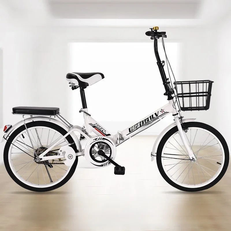 AliExpress miflame Ultra Portable Folding Bicycle for Men and Women Shock Absorption Mini Bike for Adult Children's Student Bike 16 Inch 20 Inch