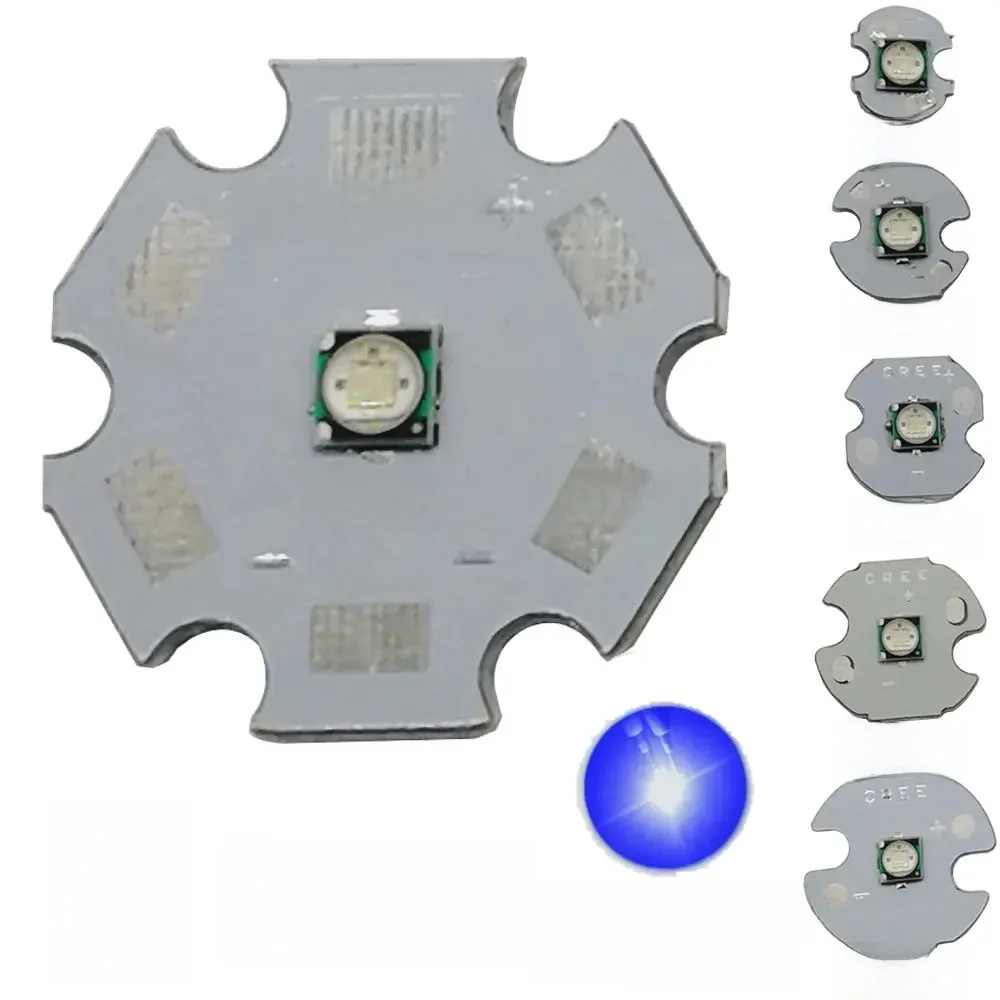 10 pc 3 W 450nm Royal Blue kolor 3535 Epileds wysokiej mocy światła LED do wzrostu roślin emiter dioda na 8mm/12 mm/14mm/16mm/20mm gwiazda PCB — zdjęcie 2