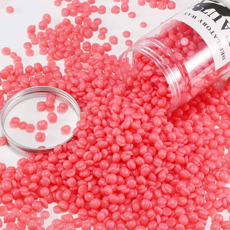 400g fagioli di cera depilatoria pellicola calda cera perline di cera dura per Bikini viso capelli gambe braccio depilazione fagiolo indolore per donna uomo