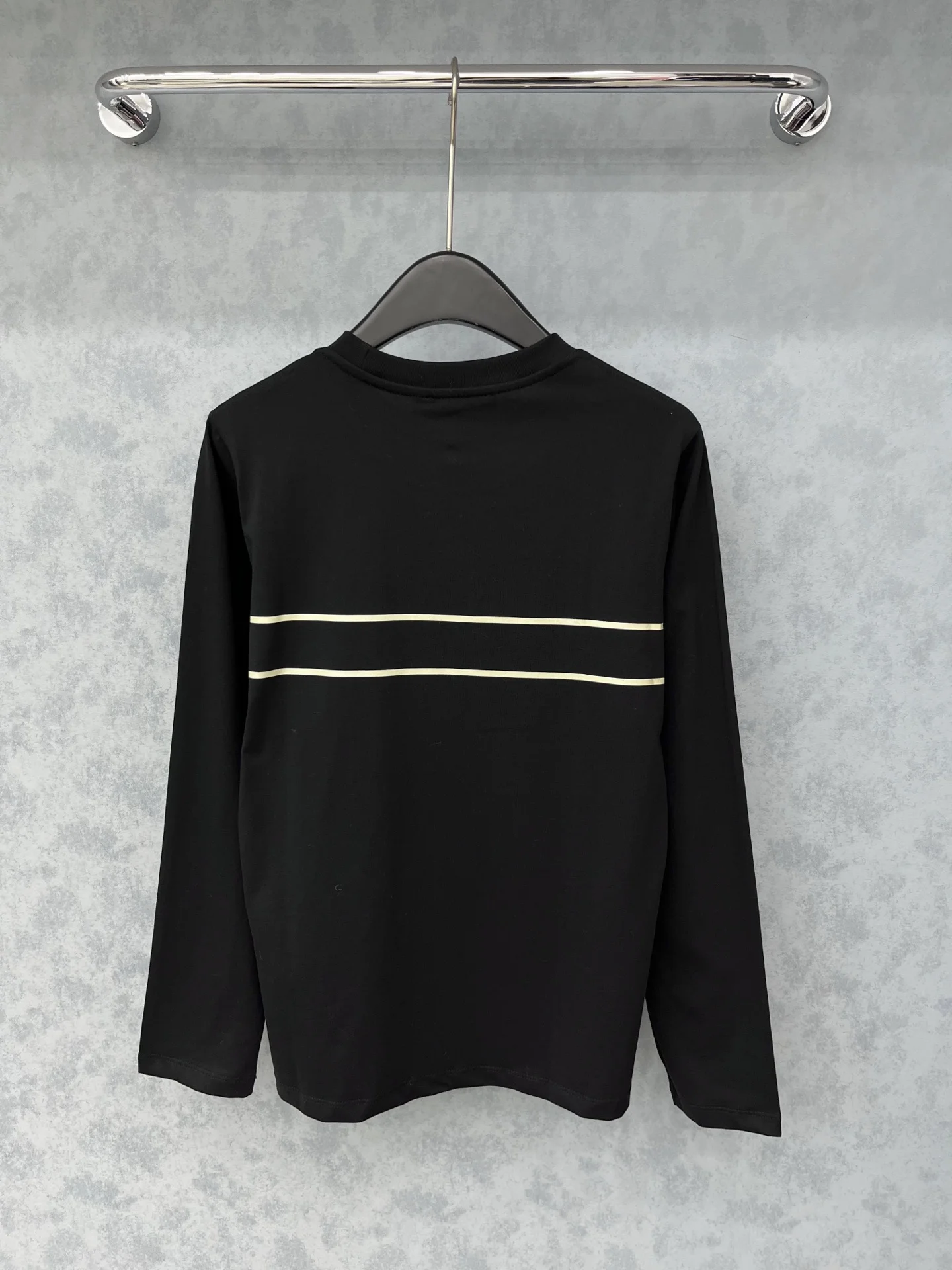 

25 autumn/winter new versatile fashionable pullover round neck long sleeved knitted loose color blocked sweater