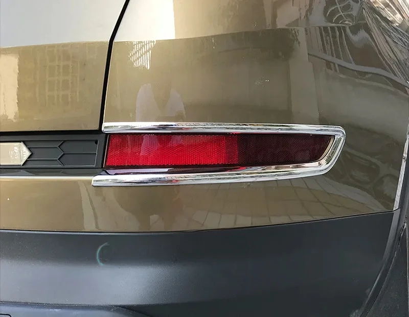 Dla Skoda Kodiaq 2017 2018 2019 chromowane tylne światła przeciwmgielne ABS przeciwmgielne lampy pokrywa wykończenia 2 sztuk Car Styling akcesoria! — zdjęcie 2