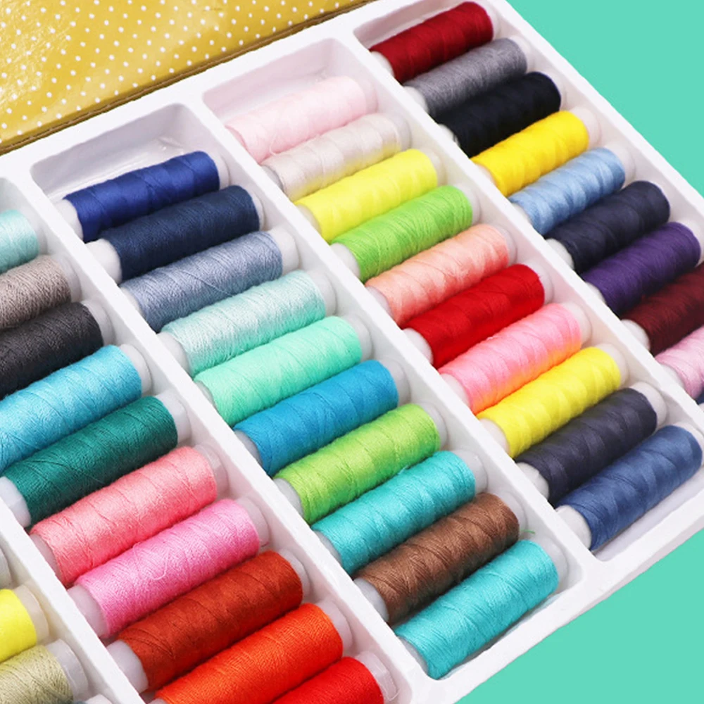 50x roll polyester colors sewing thread box kit set for diy sewing machine home