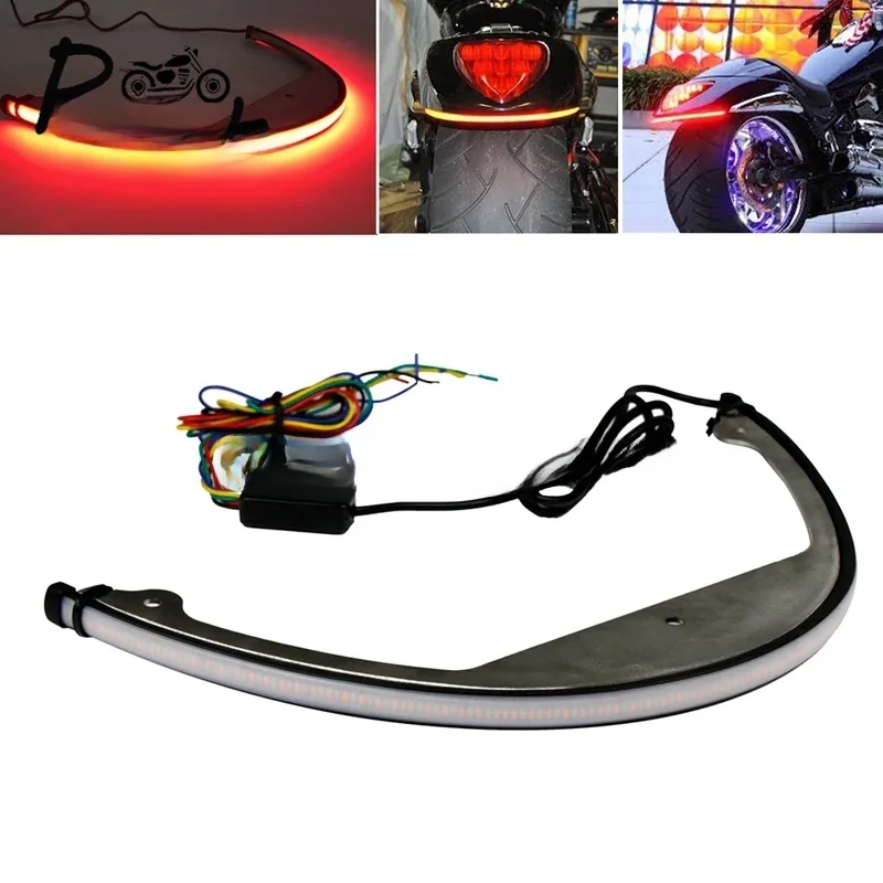 LED Tail Tidy Fender Eliminator Bracket Bar Sequential Switchback Rear Brake Turn Signal Light dla Suzuki Boulevard M109R M90 — zdjęcie 2