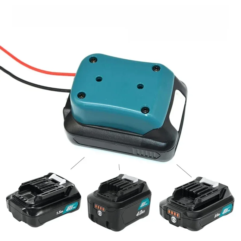 Pour Makita 10.8V-12V Li-ion batterie bricolage adaptateur Dock connecteur d'alimentation adaptateur de sortie de batterie pour batterie Makita 12V