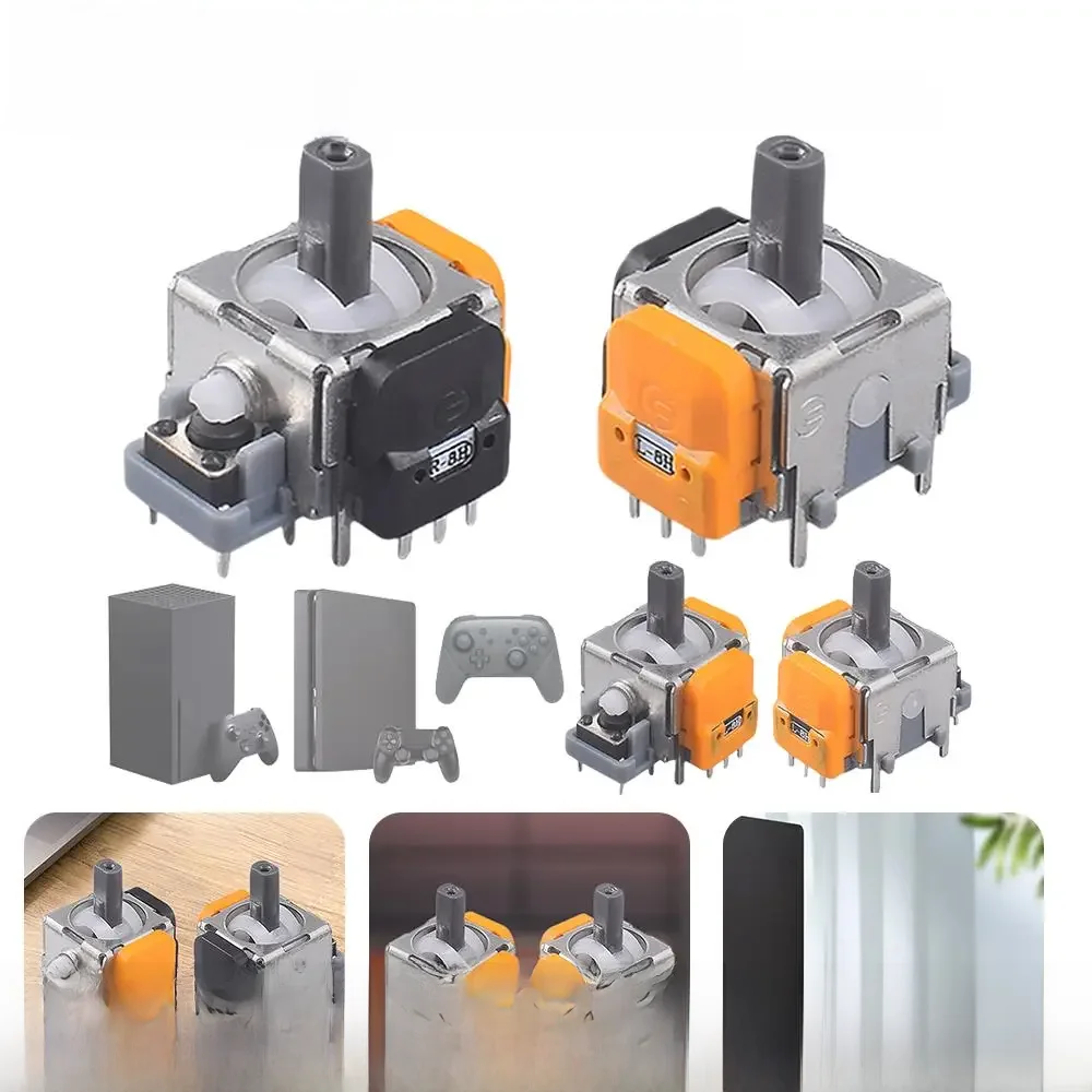 2/4 pièces Hall Joystick électromagnétique poignée de jeu Hall bascule pouce bâtons Joystick Rocker Module pour Switch Pro/PS4/PS5/Xbox