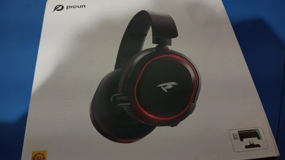 Picun G2 2.4G Wireless Gaming Headset Bluetooth Headphones 5ms Low Latency 7.1 Surround ENC Mic For PC PS4 PS5 Phone Switch photo review